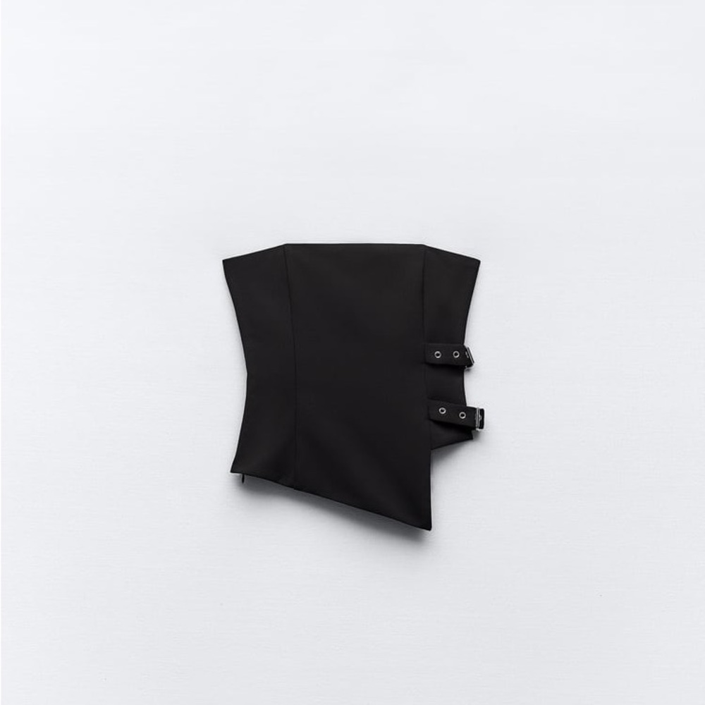 STRAPLESS BUCKLE TOP - Picture 3 of 4